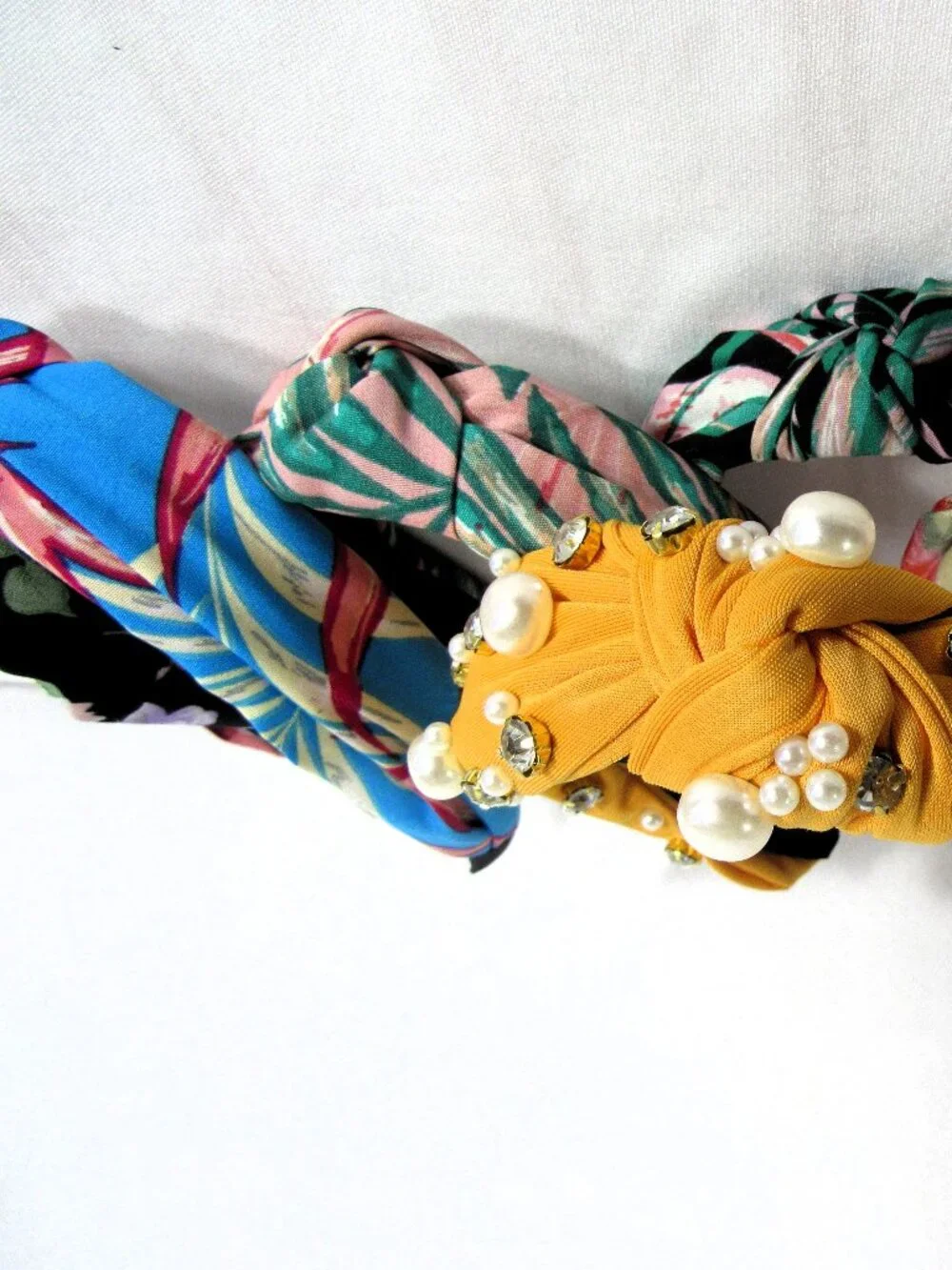 7 unused HAIR HEAD BANDS ONE JEWELED